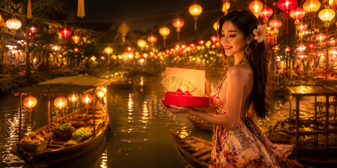 Bầu không khí cá cược casino nhộn nhịp tại chợ đêm Huế